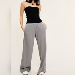 Wide leg Sweatpants in Storm